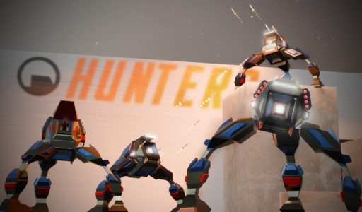 een render van robots over hunters met raketten geinspireerd van half life door blender