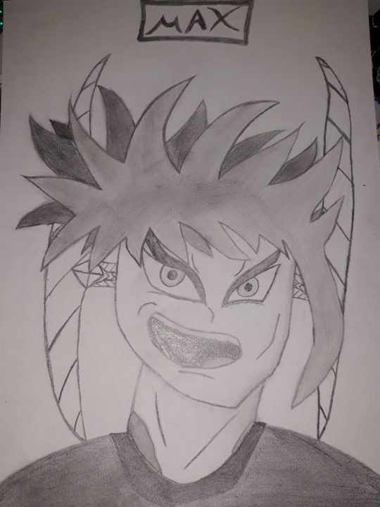 een volledig portret schets van Max