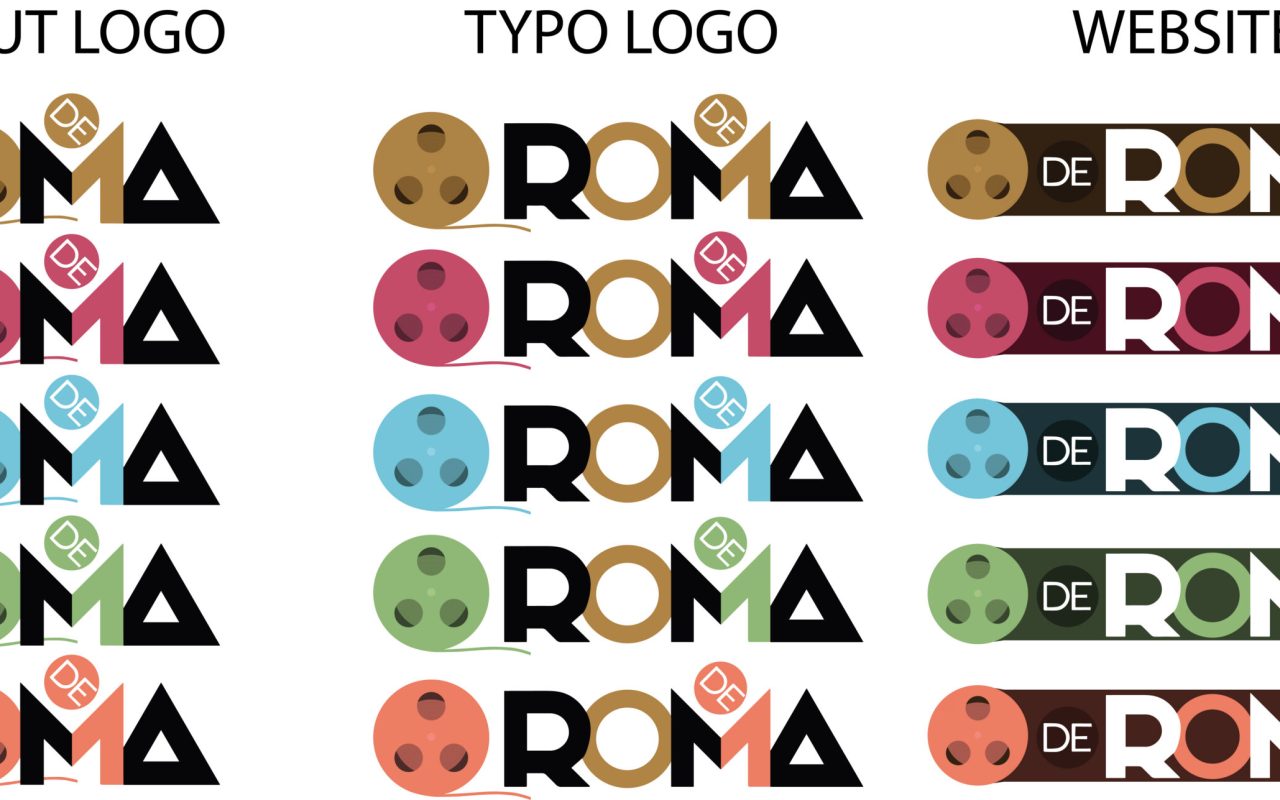 verschillende logo variaties van roma
