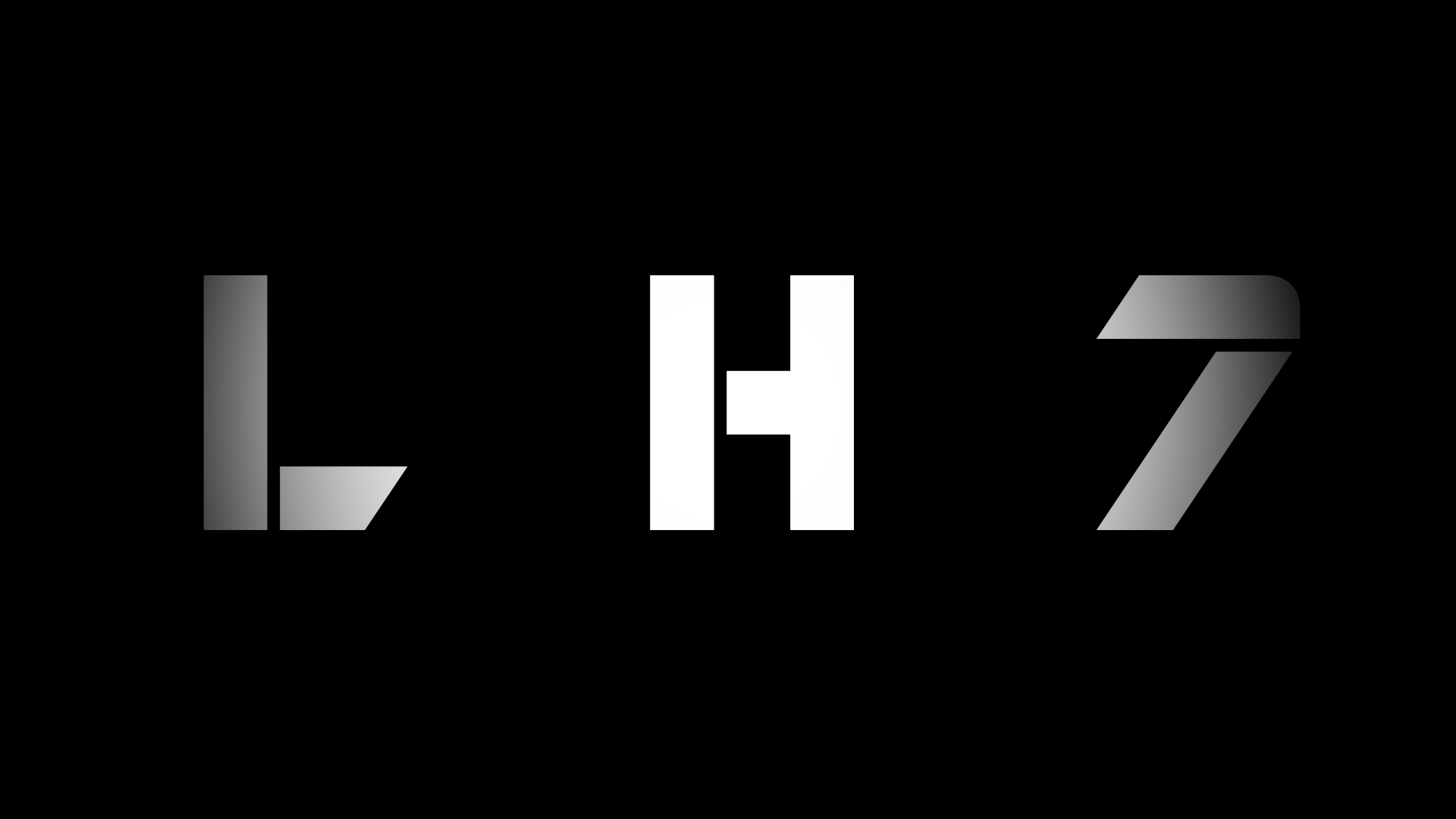 een wit LH7 logo als een sportief logo